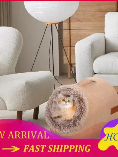 Buy Now Cat Caves For Indoor Cats Plush Warm Kennel Cat Cave Semi-Enclosed Design Comfortable Cat Hideaway Dog House For Cozy