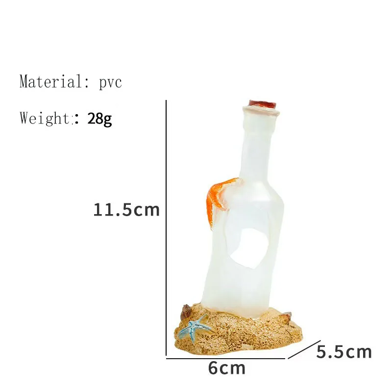Fish Tank Decorations - Fish Tank Landscape Decorations with Bottle Design, Suitable for Aquatic Environments - Image 2