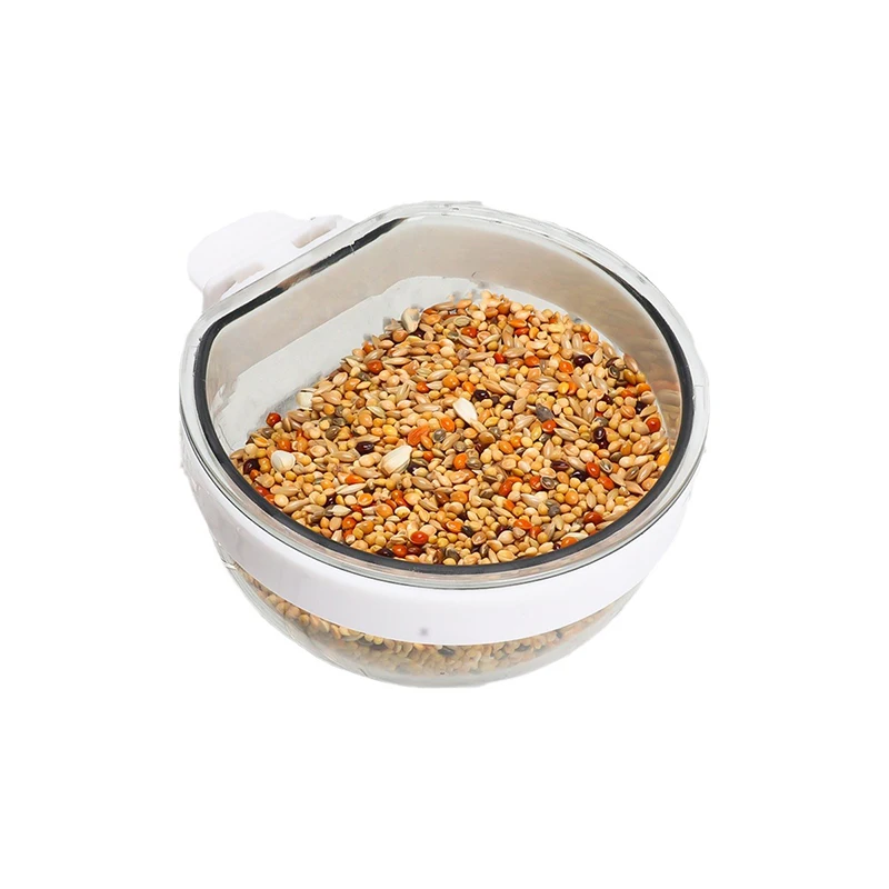 Bird Feeding Bowl Detachable Transparent Plastics Bowl Food Cup For Cage Convenient Hanging Parrots Water Feeder Pet Supplies - Image 5