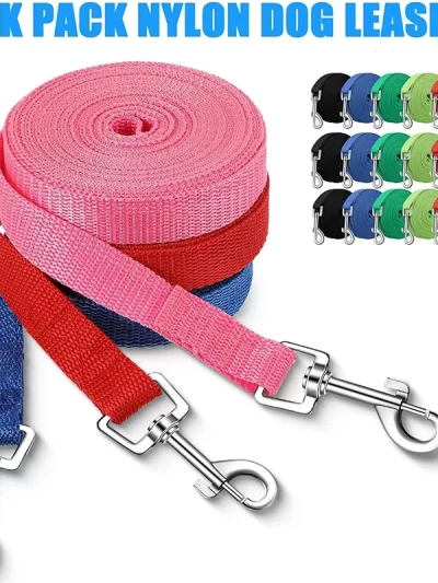 Nylon Dog Training Leashes Walking Pet Leash Long Lanyard Traction Rope for Small Large Dogs Lead Item
