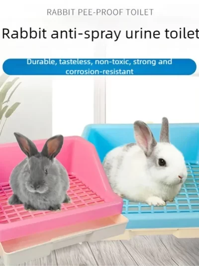 Rabbit toilet with high anti spray urinal, small pet with drawer, toilet bowl, Dutch pig, Totoro pet, rabbit toilet