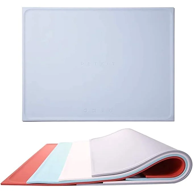 PETKIT Pet Food Feeding Mat, Silicone Dog Cat Placemat, Waterproof Spill Proof Non Slip Dog Food Mat - Image 4