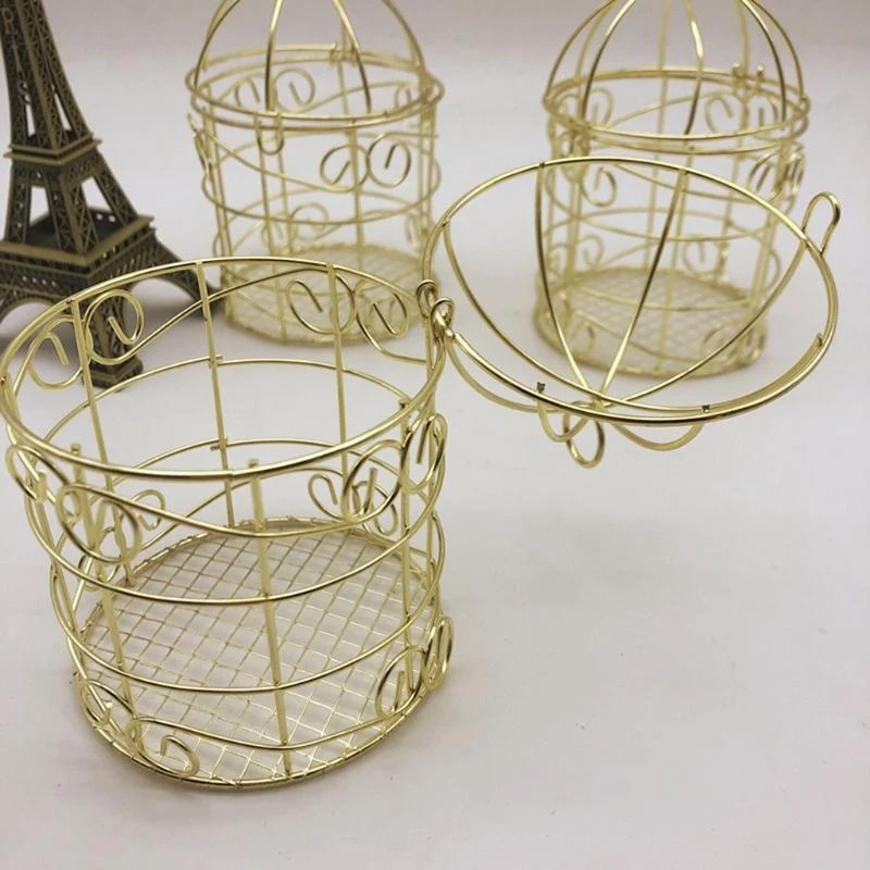 Bird Feeder Metal Fat Ball Bird Feeders Outdoor Small Hanging Gold Wild Bird Feeder Bread Holder Home Decorations - Image 3