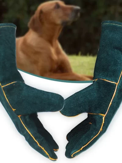 Pet Anti-Bite Safety Gloves Beekeeping Gloves Ultra Long Protective Anti Scratch for Dog Cat Bird Snake Lizard Bathing Training