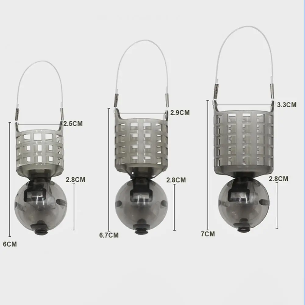 Easy-to-use Fish Feeder Fish Feeder Basket with Fillable Float Ball for Fishing Enthusiasts Lure Trap Cage Carp Holder - Image 6
