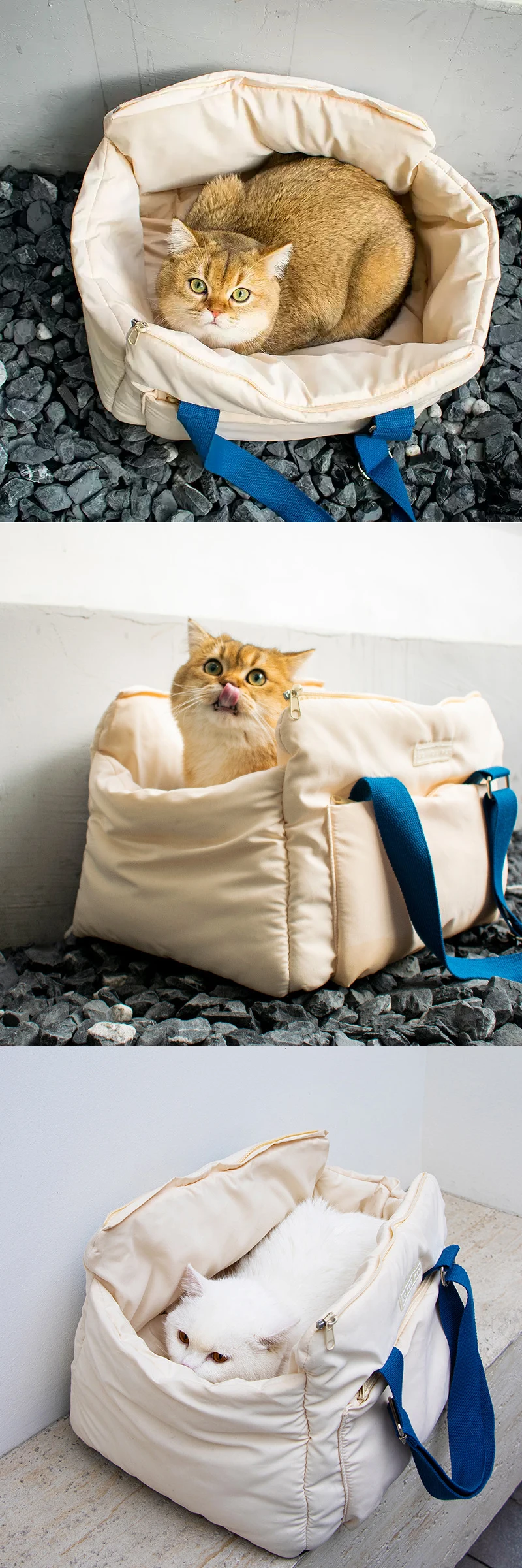 Warm Pet Bag Loose And Thick Comfortable Easy To Clean Pet Travel Bag Pet Cat Supplies Suitable for Small Dogs Pet Shoulder Bag - Image 9