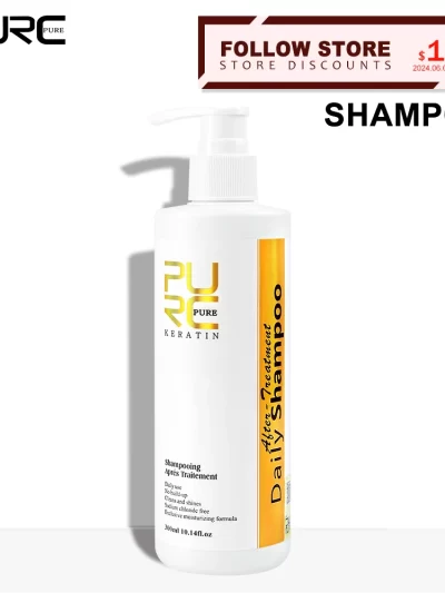 PURC Daily Shampoo Hair Scalp Cleaning Treatment Keratin Post-straightening Shampoo 300ml