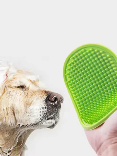1PC Soft Rubber Dog Brush Comb Cat Bath Brush Rubber Glove Hair Fur Grooming Massage Brush For Dog Cats Pet Bath Supplies