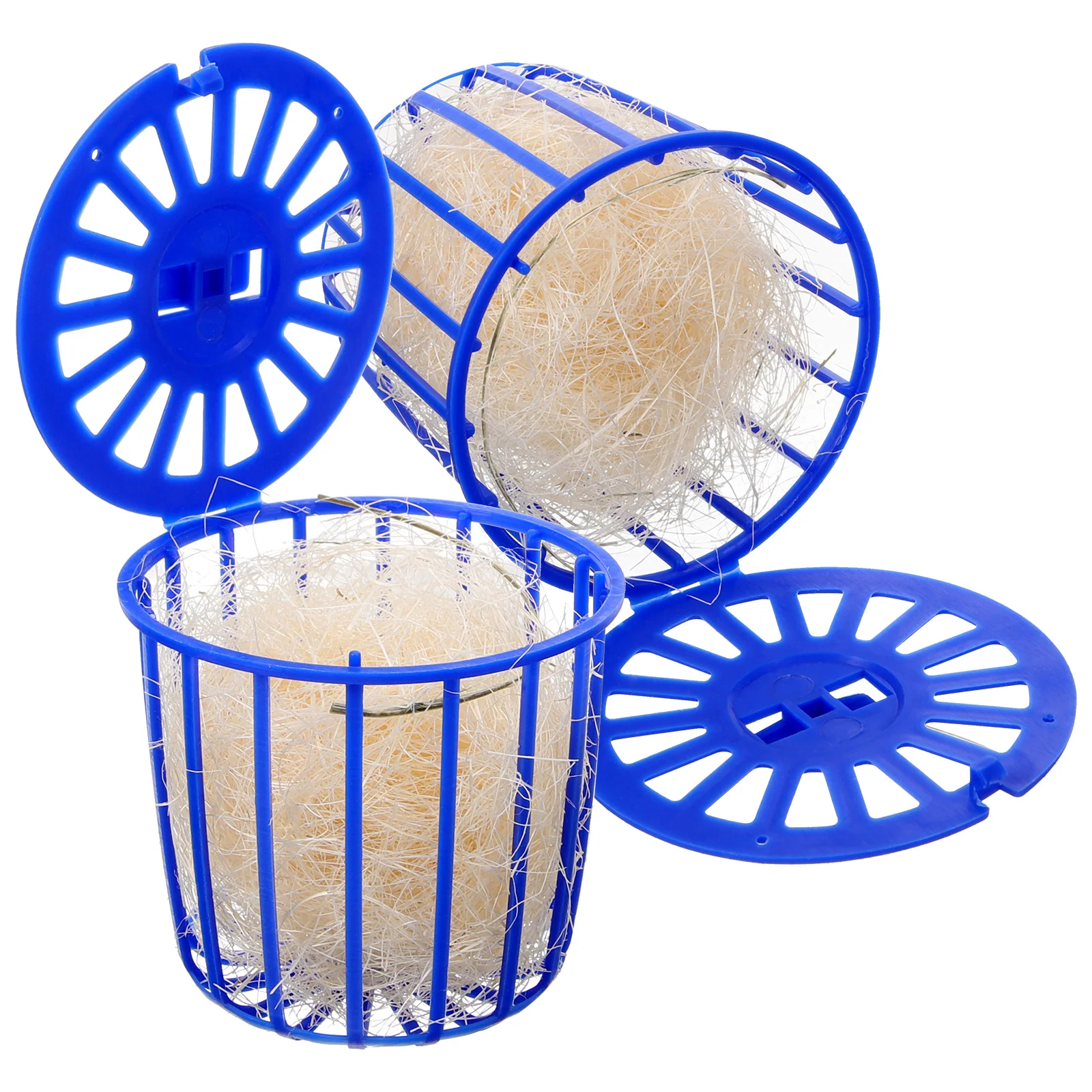 2 Pcs Bird's Nest Toy Breeding Parrot Cage Birds Bedding for Plastic House Hollow Hideaway Shelter Hanging Canary Nests Cages - Image 7