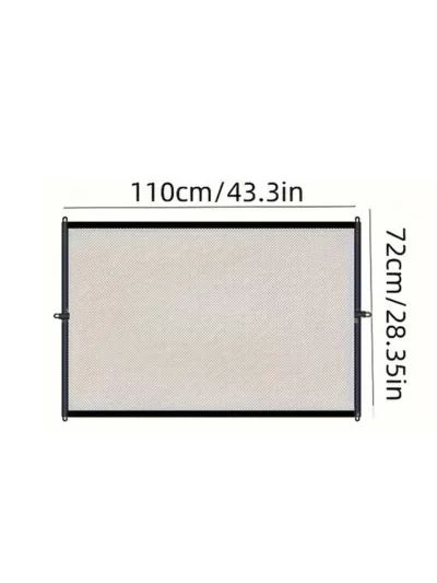 Pet Dog Barrier Fences With 6Pcs Hook Pets Isolated Network Stairs Gate New Folding Breathable Mesh Playpen For Dog Safety Fence