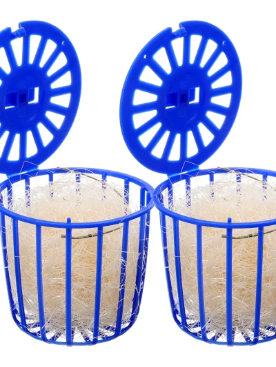 2 Pcs Bird's Nest Toy Breeding Parrot Cage Birds Bedding for Plastic House Hollow Hideaway Shelter Hanging Canary Nests Cages