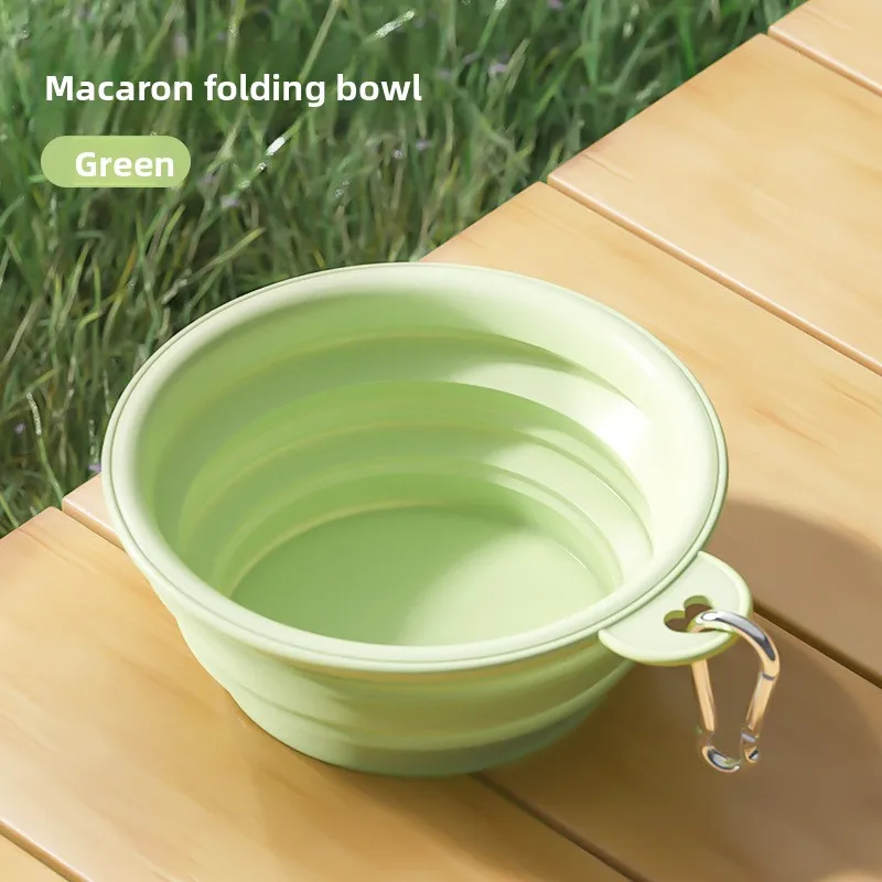 Collapsible Pet Silicone Bowls Portable Dog Cat Food Water Bowl Outdoor Camping Travel Folding Supplies Dishes with Carabiner - Image 7
