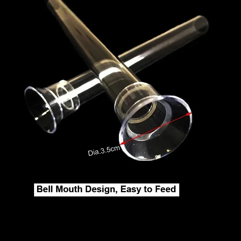 15-50cm Acrylic Aquarium Feeder Tube Dish Transparent Fish Tank Shrimp Snail Shrimp Food Feeder Bowl Aquarium Feeding Accessorie - Image 4