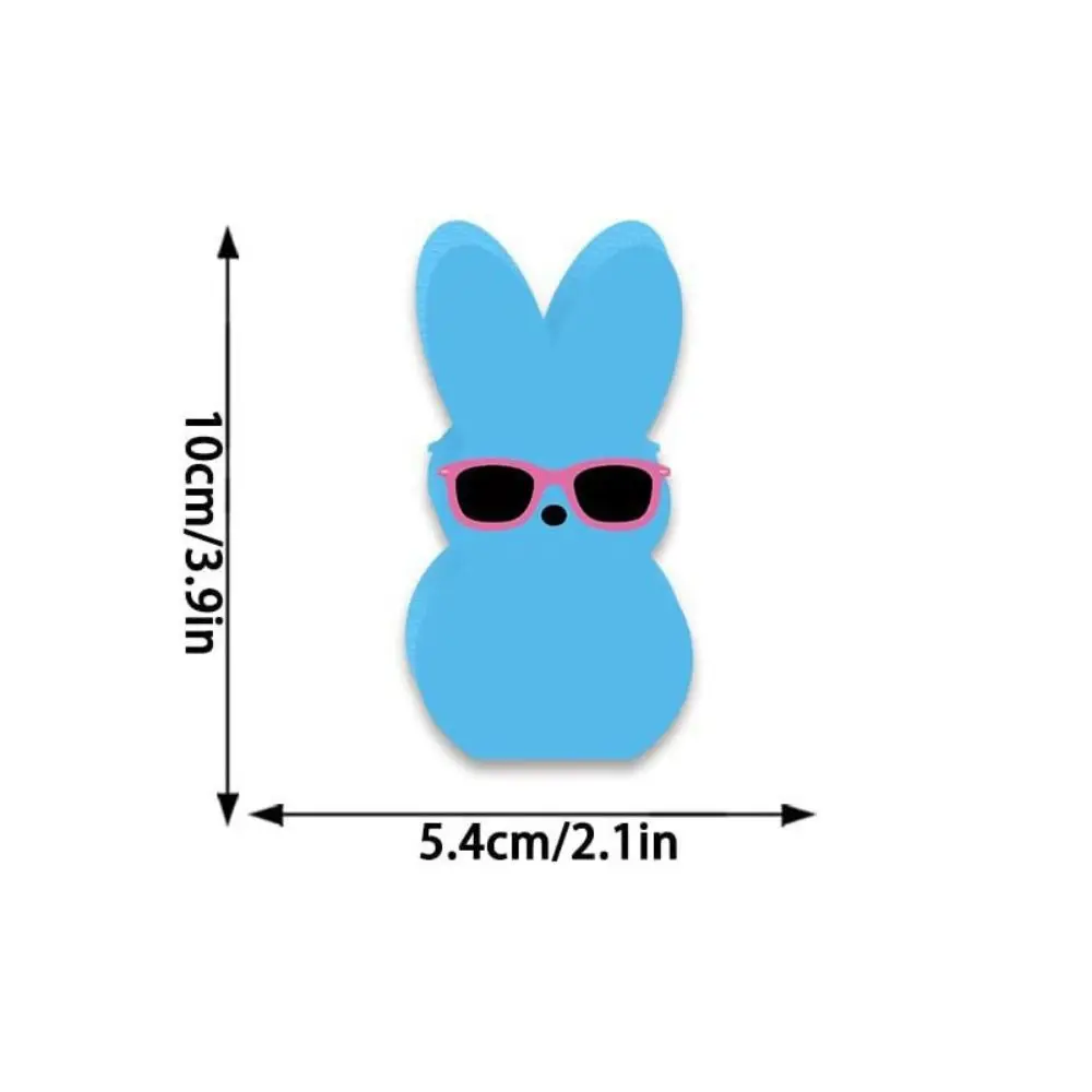 Rabbit Shape Easter Bunny Wood Signs Handmade Cartoon Colorful Rabbit Decoration Wooden Cute Home Table Decor Easter Decoration - Image 6