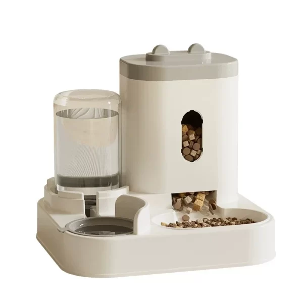 Water and Cat Food Automatic Dispenser Pet Automatic Feeder Large Capacity Raised Stand Dish Bowl Pet Accessories - Image 5