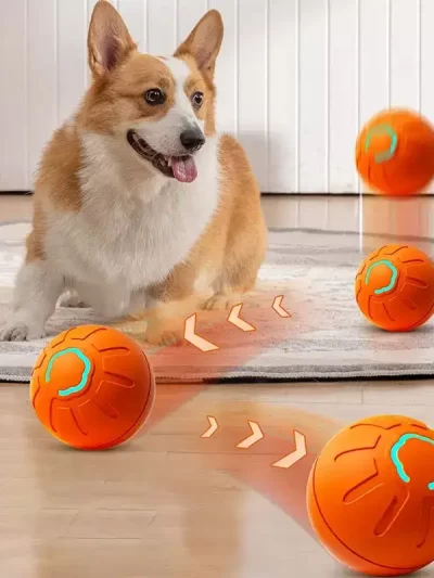 Smart Dog Toy Ball Electronic Interactive Pet Toy Moving Ball USB Automatic Moving Jumping Bouncing Toy Ball Puppy Cat Product
