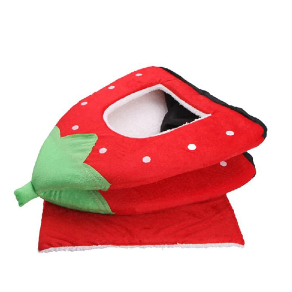 Foldable Pet House Strawberry Cat Bed Portable Entrance Pet Puppy Cave Sofa Cat Tent Sleeping Bed for Cats Dog - Image 4