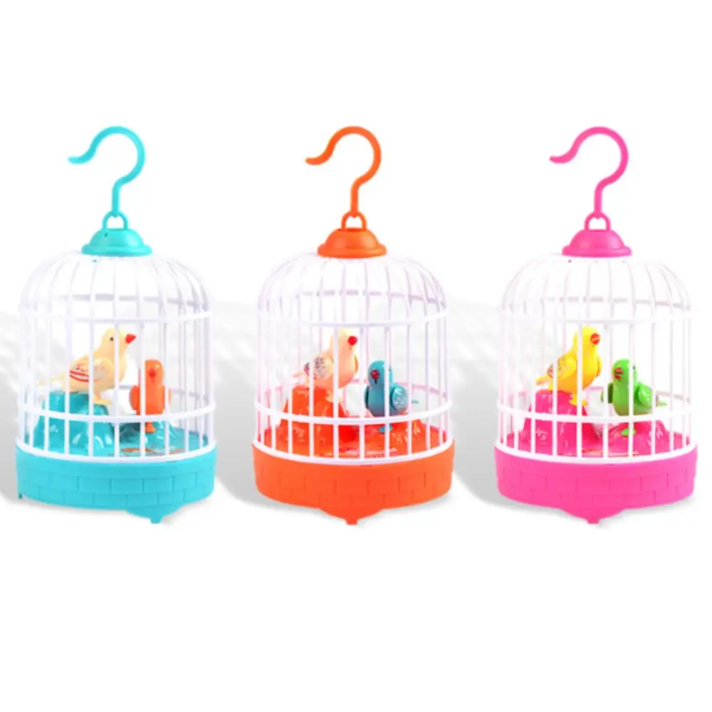 Sound Control Electric Bird Cage Toy Parrot Cage Educational Talking Electric Bird Luminous Funny Toy Simulation Bird Cage - Image 4