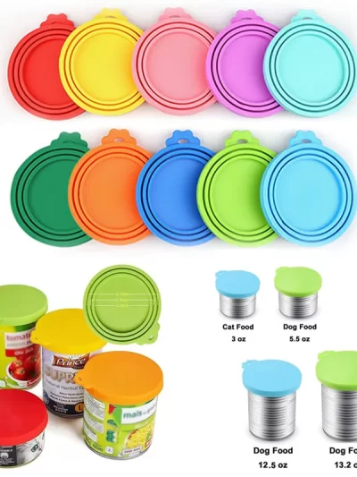 Silicone Pet Can Lid Portable Dogs Cats Storage Tin Cap Lid Soft Seal Cover Canned Lid Pet Items Health Pet Daily Supplies