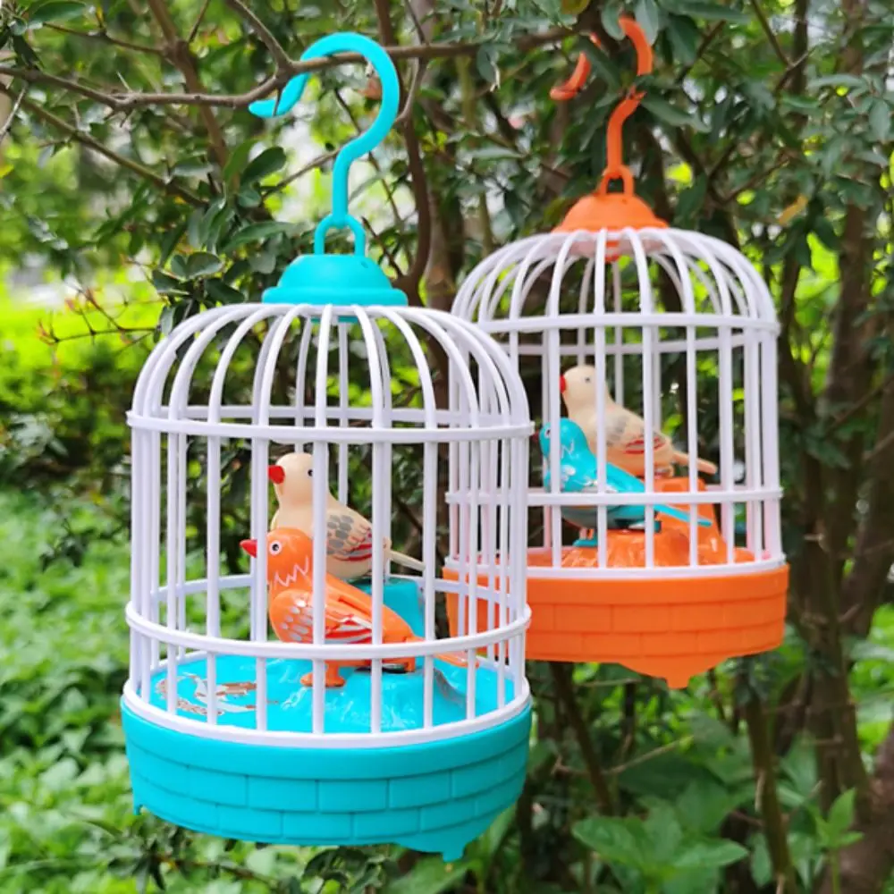 Sound Control Electric Bird Cage Toy Parrot Cage Educational Talking Electric Bird Luminous Funny Toy Simulation Bird Cage - Image 5