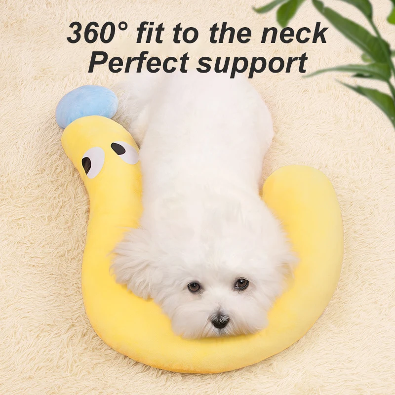 1 Pc Pet Little Pillow U-Shaped Neck Protector Deep Sleep for Puppy Kitten Pillow Dog Cat Headrest Sleeping Pillow Pet Supplies - Image 16