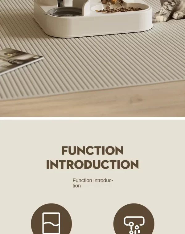 Water and Cat Food Automatic Dispenser Pet Automatic Feeder Large Capacity Raised Stand Dish Bowl Pet Accessories - Image 8