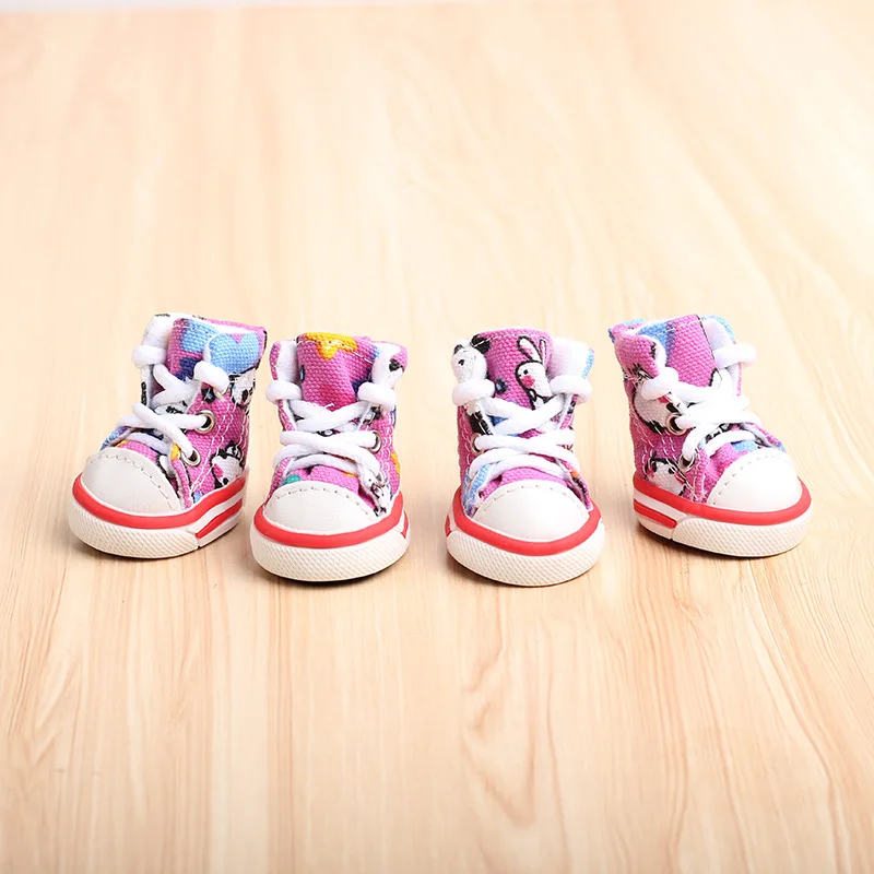 Sports Small Dog Sneakers Pet Shoes For Cats Spring And Autumn Boots Skidproof Puppy Footwear 4pcs/set Drop Shipping Wholesale - Image 8