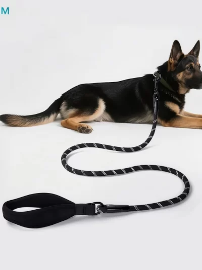 Nylon Reflective Pet Leash High Elasticity Explosive Proof for Large Medium Dogs Walking Running Rope Tug of War Cross-Border