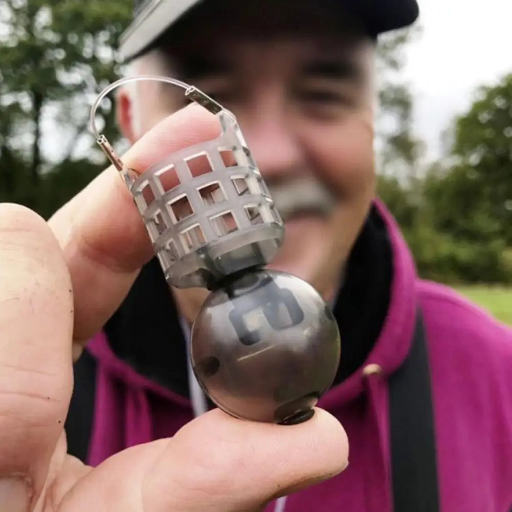 Easy-to-use Fish Feeder Fish Feeder Basket with Fillable Float Ball for Fishing Enthusiasts Lure Trap Cage Carp Holder - Image 2