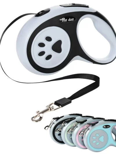 3m 5m Nylon Pet Dog Leash Automatic Retractable Extending Rope Puppy Walking Running Traction Roulette For Small Big Dogs Cats