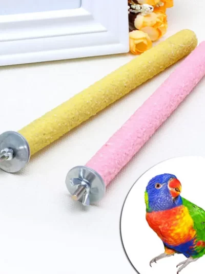Bird Claw Beak Grinding Bar Standing Stick Parrot Station Pole Bird Supplies Parrot Grinding Stand Claws Cage Accessories
