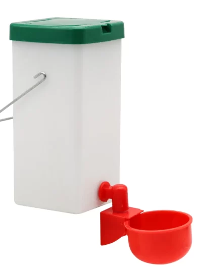 1000ml Rabbit Water bottle with Red Water Bowl Poultry Chick Auto Automatic Drinker for Chicken Duck