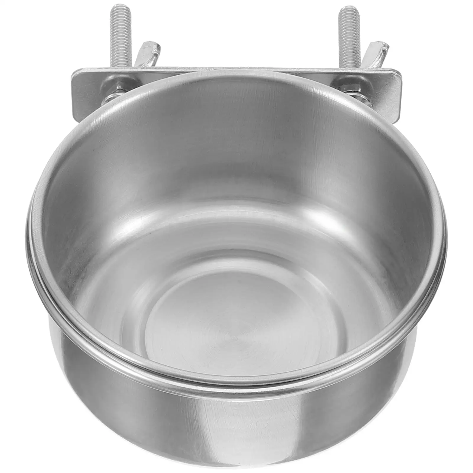 1Pc Stainless Steel Bird Food Bowl Double Screw Parrot Feeder Cage Accessories Water Feeder Pet Products Bird Feeders For Cage - Image 4