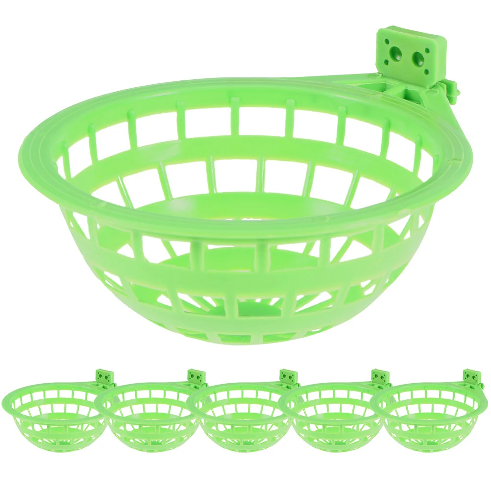 6 Pcs Bird Nest Bowl Cage Small Canary Nests for Cages Plastic Hanging Parrot Container - Image 5
