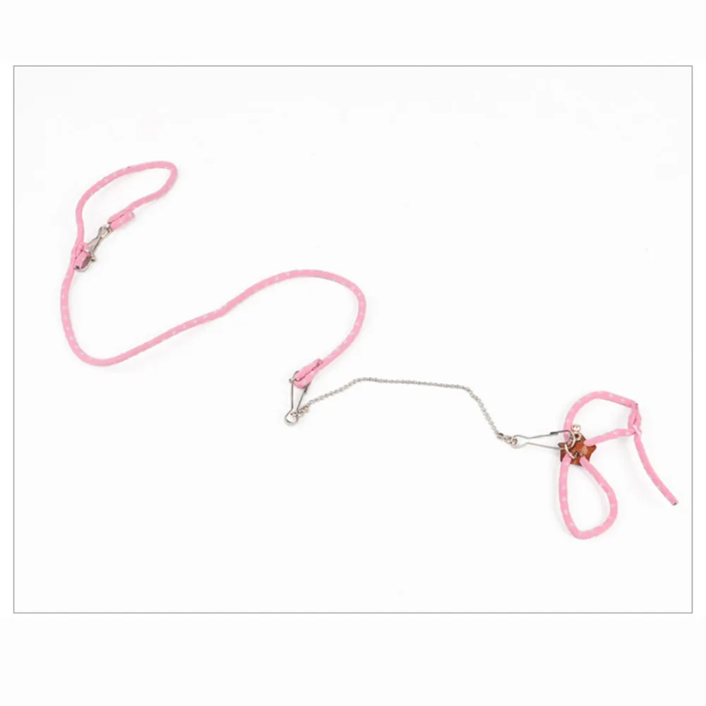Small animal pet Leash Adjustable Soft set bird Mouse hamster Ferret pigskin strap bite resistant leash Guinea Pig accessories - Image 6