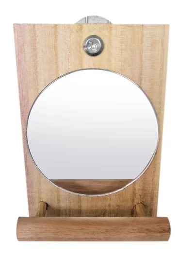 Bird Mirror with Perch Parrot Birdcage Stands for African Greys Cockatiels