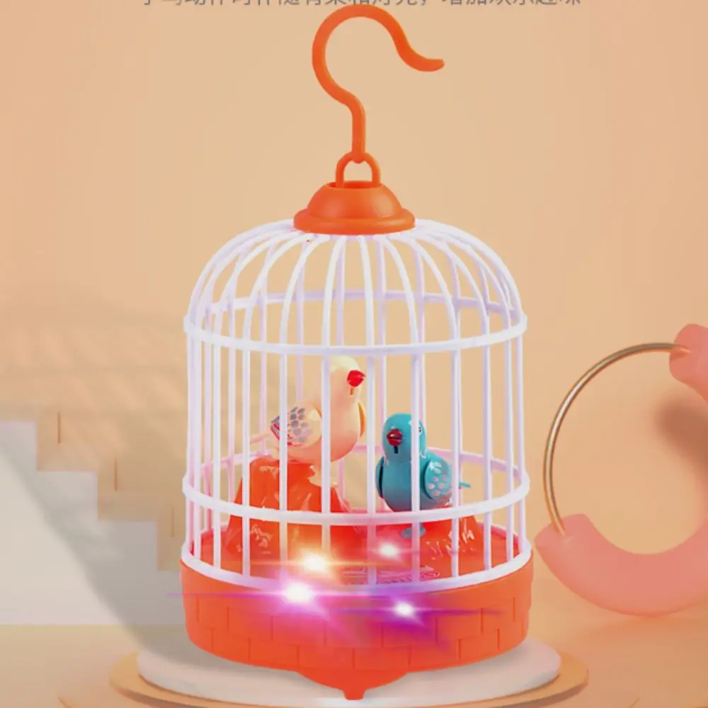 Sound Control Electric Bird Cage Toy Parrot Cage Educational Talking Electric Bird Luminous Funny Toy Simulation Bird Cage - Image 10