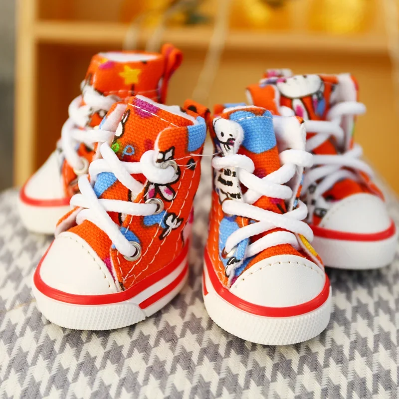 Sports Small Dog Sneakers Pet Shoes For Cats Spring And Autumn Boots Skidproof Puppy Footwear 4pcs/set Drop Shipping Wholesale - Image 2