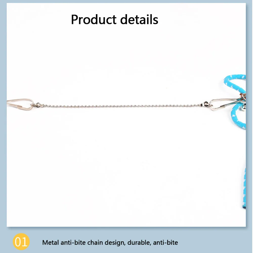 Small animal pet Leash Adjustable Soft set bird Mouse hamster Ferret pigskin strap bite resistant leash Guinea Pig accessories - Image 10