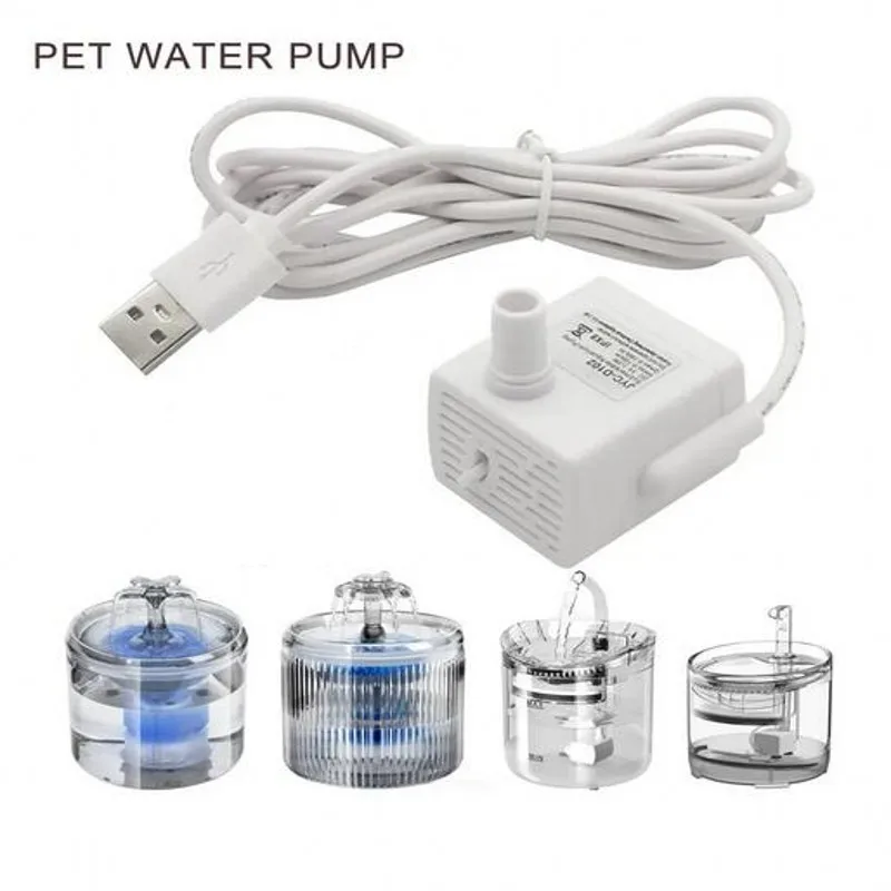 Water Pump Pet Cat Water Fountain Anti-dry Burning Motor Replacement for Cat Flowers Drinking Bowl Water Dispenser Pet Products