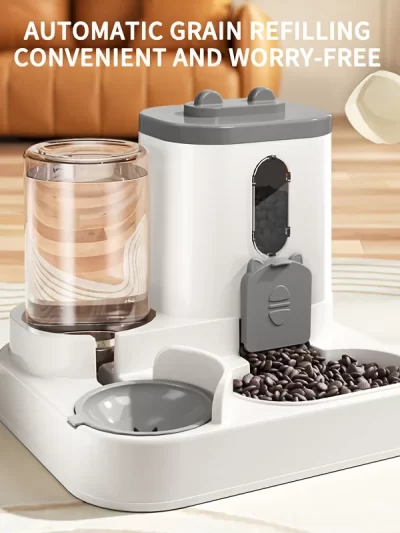 [Fully Automatic] Automatic Cat Food and Water Dispenser - 2-in-1 Fully Integrated Feeding System - For Cats