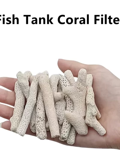 100/200/500g Fish Tank Coral Filter Fish Tank Coral Freshwater Media Pond Material Aquarium Accessories Biological Filtration