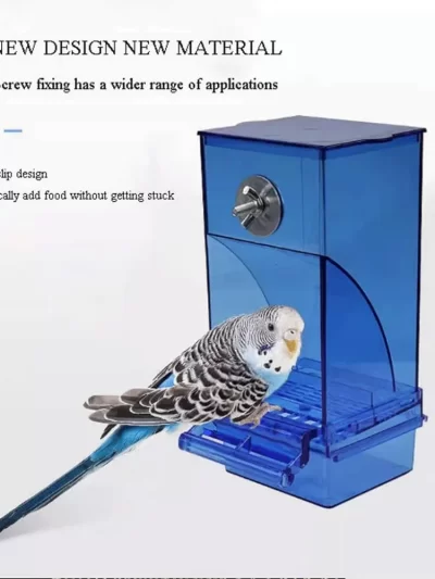 Bird feeder parrot feeder parrot automatic feeder spill-proof and splash-proof automatic feeder Bird food box