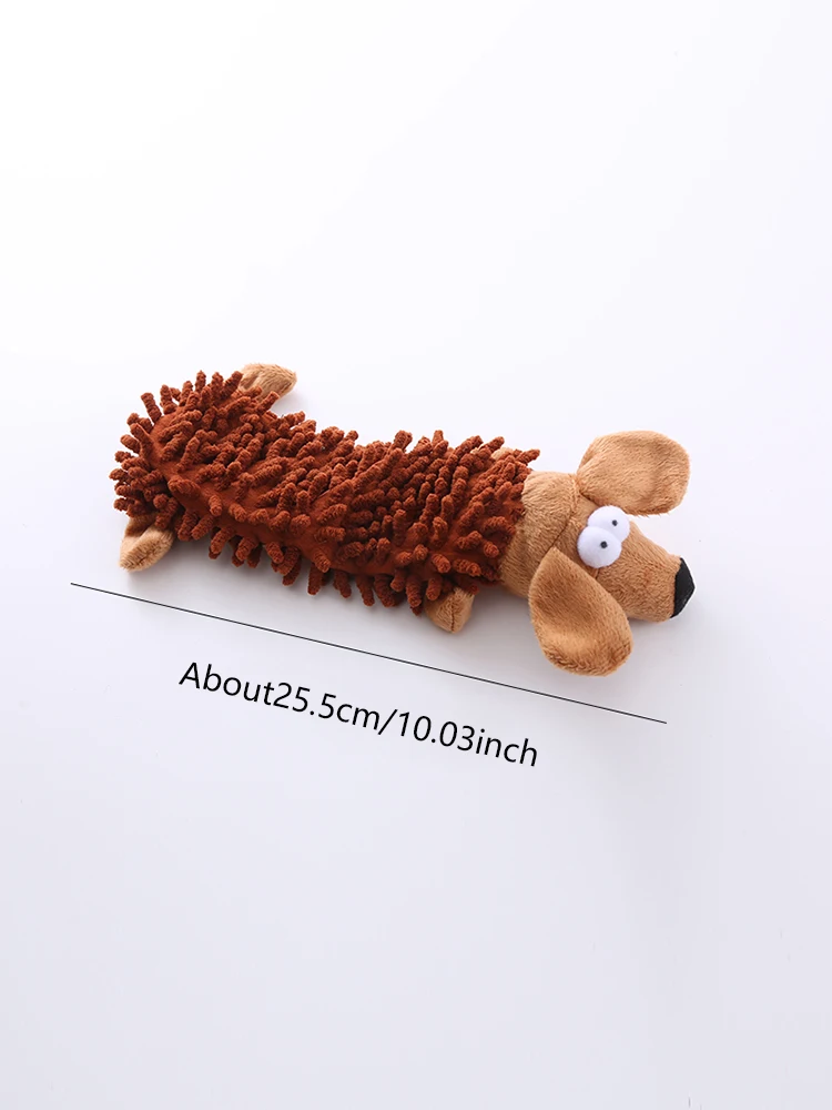 Pet dog toy sound plush toy mop fur shell frog hippo teeth grinding supplies - Image 9