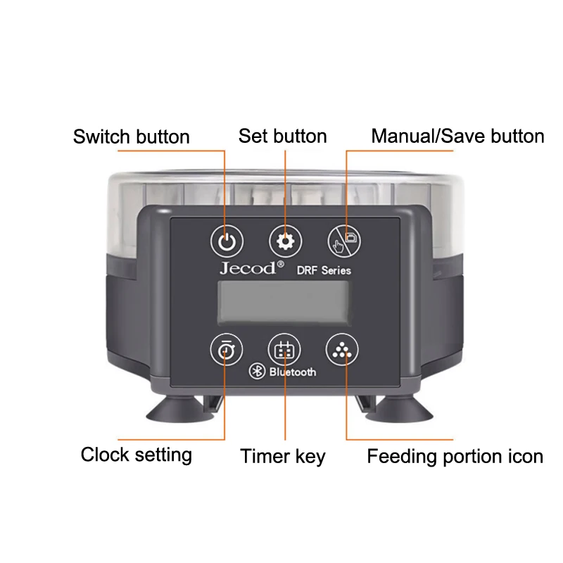 Automatic Fish Tank Feeder Remote Control Timed Quantified Large Capacity Food Dispenser For Aquarium Pet Fish - Image 6