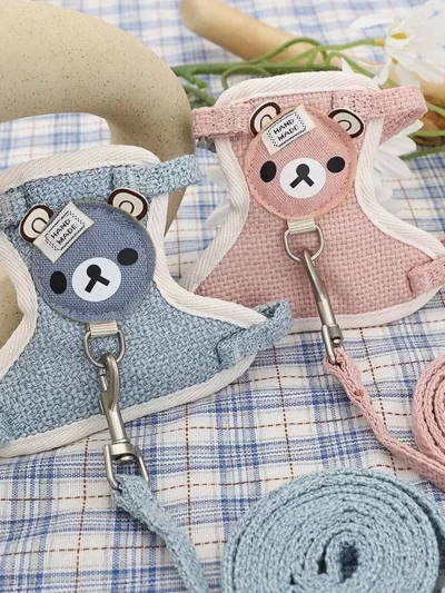 Pet Lead Leash Pet Harness for Small Cat Dog Outdoor Walking Adjustable Vest Chest Harness Dog Cat Leash Pet Supplies