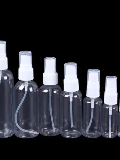 2pcs Pet Cleaning Refillable Spray Bottles - Transparent Plastic Travel Atomizer for Dog/Cat Grooming, 100ml Non - Toxic