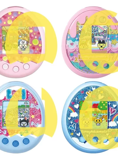 5PCS Electronic Virtual Digital Pet Game Machine Protection Film Gold TPU Protective Soft Film For Tamagotchis Pix/Meets/Sweets