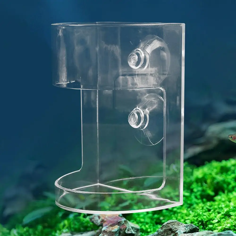 Transparent Aquarium Feeder Dish Fixed-Point Plastic Floating/Sinking Fish Food Tray with Suction Cup Design Feeding Supplies - Image 9