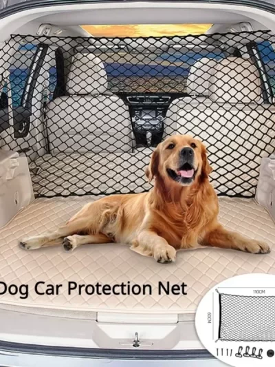 Car boot fence, dog and pet insulation mesh, durable and sturdy elastic insulation mesh, pet safety fence for any vehicle